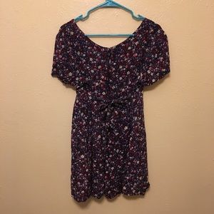 Floral tie-back romper